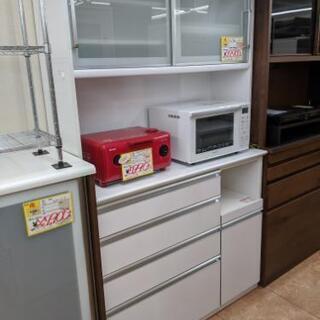 【おすすめ品】参考定価¥64,000 2面レンジボード 幅120cm×奥行48cm×高さ204cm オートクローサー スチーム対応♪