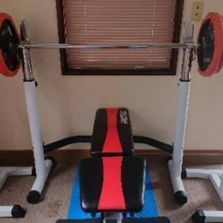 アイロテックのバーベルスタンド、カネヤのセーフティースタンド