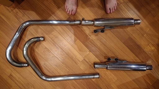 マフラー W650 専用のため購入不可】W650用 DAIWAステンレスマフラー