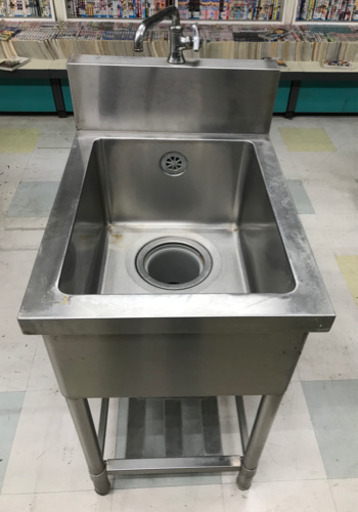 業務用流し台　水栓付　W450×D600×H800(約)