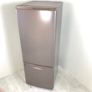中古 168L 2ドア冷蔵庫 自動霜取りファン式 ブラウン パナソニック 2016年製 ちょと大きい 一人暮らし 単身用 6ヶ月保証付き【型番掲載商品】