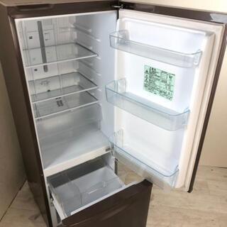 中古 168L 2ドア冷蔵庫 自動霜取りファン式 ブラウン パナソニック 2016年製 ちょと大きい 一人暮らし 単身用 6ヶ月保証付き【型番掲載商品】