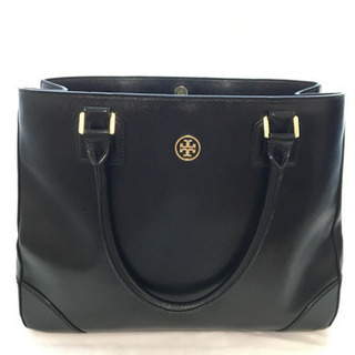 TORY BURCH トリーバーチ ロビンソン ビジネスバッグ 黒 レザー