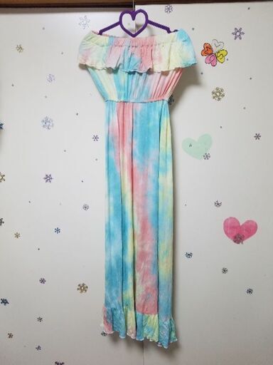 タイダイ柄ワンピース２種類 りんご 当日可能 厚木のワンピースの中古 古着あげます 譲ります ジモティーで不用品の処分