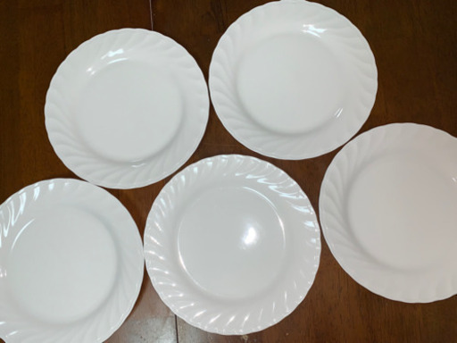 L'HIVER BLANCHE BONE CHINA (皿x5枚)