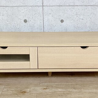 6*25 美品☆ローボード ニトリ ルフィ2 120NA ナチュラル テレビ