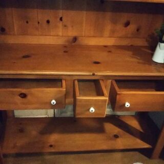 完売★アントステラ麦の穂 家具 ウェルシュ ハッチ カップボード (大)