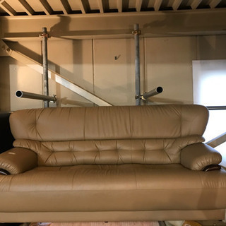 JF00547 キャメル ソファ 合皮 3人掛け JF00547 キャメル ソファ 合皮 3人掛け