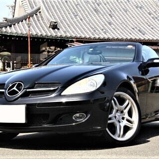 ◆車検長・SLK◆200コンプレッサー◆ブラックレザー◆電動オー...