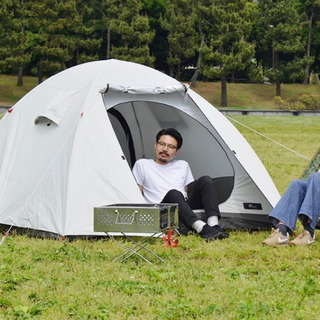 【お取引中】美品　ドームテント　3〜4人用　簡単設営　キャンプ　...