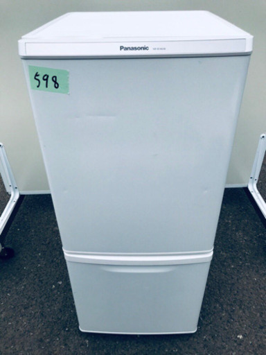 ①598番 Panasonic✨ノンフロン冷凍冷蔵庫✨NR-B146W-W‼️