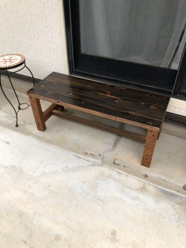 木製2人掛けベンチ【塗装品】