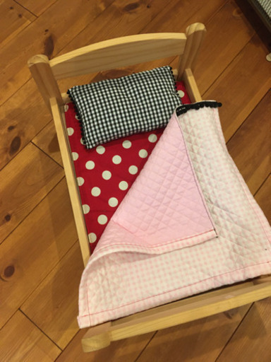 Ikeaの人形用ベッドお布団付き がーひー 新百合ヶ丘のおもちゃ ぬいぐるみ の中古あげます 譲ります ジモティーで不用品の処分