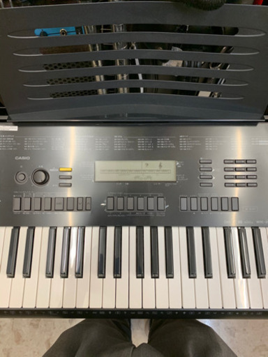 CASIO カシオ WK-245 電子キーボード スタンド、譜面台付 J34
