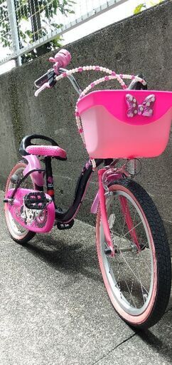 子供用自転車18インチ女の子用ミニーマウス