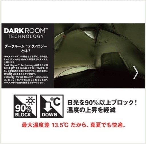 新品未使用コールマンタフスクリーン2ルームハウス&専用シートセット付