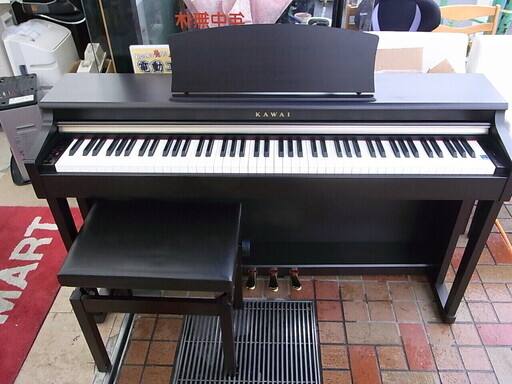 売約済　KAWAI 電子ピアノ CN24R 88鍵 3本ペダル イス付(高さ調節) 2013年