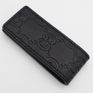 《GUCCI/グッチシマ マネークリップ》ABランク 箱あり 送料無料 美品
