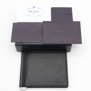 《PRADA/ヴィッテロ マネークリップ》ABランク ギャラ、箱有り 送料無料