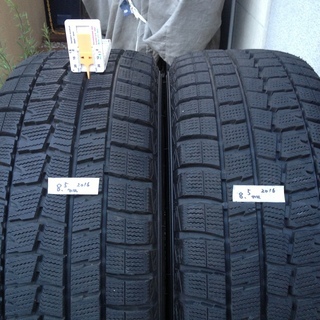 DUNLOP 225/55R16 2016年製 新品時のイボ残り有り WINTERMAXX スタッドレス マナレイ スポーツ  EuroSpeed アルミホイール付 4本セット PCD 1143  6.5J  ET＋38  5穴  マツダ  RX-8