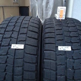 DUNLOP 225/55R16 2016年製 新品時のイボ残り有り WINTERMAXX スタッドレス マナレイ スポーツ  EuroSpeed アルミホイール付 4本セット PCD 1143  6.5J  ET＋38  5穴  マツダ  RX-8