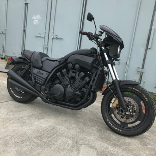 宮城県仙台市！ ヤマハ VMAX 1200 3UF マットブラック 車検3年9月まで 走行14500キロ 実働 カスタム モンスターバイク