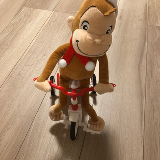 お値下げ！美品▼おさるのジョージ サイクリング おもちゃ 自走の画像