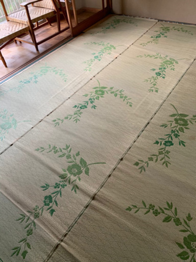大きいサイズ　いぐさ　花むしろ　敷物　ラグ　6畳