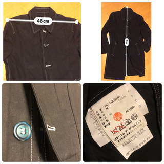 コムデギャルソン  黒ブラック スプリングコート Mサイズ − 東京都