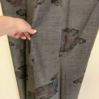 値下げお買得　新品未使用　保証書付き　大島紬　絶対お買い得　タグ付き　女性用着物