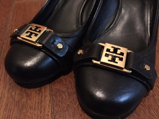 TORY BURCH トリーバーチ パンプス 黒 革 ウエッジ　新品未使用