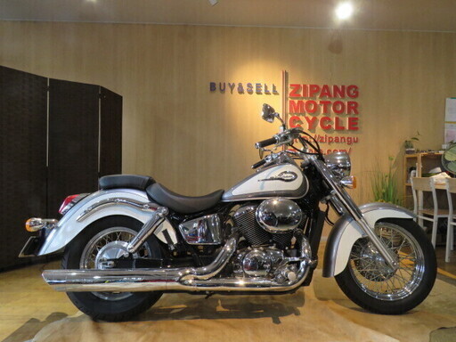 □HONDA SHADOW 400 BC-NC34 ホンダ シャドウ400 1555km 400cc シルバー 2002年式 車検R3.7 自賠R3.7 実動! バイク 札幌発