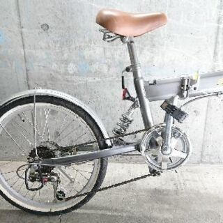 自転車中古 折りたたみ Be club 外装6段変速 サスペンション付き