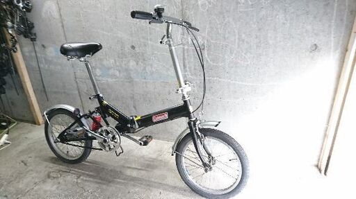 自転車中古 折りたたみ Coleman 前後タイヤチューブ新品 サスペンション付き タイヤ16インチ キャンプ等 パパさん 札幌の折りたたみ自転車 の中古あげます 譲ります ジモティーで不用品の処分