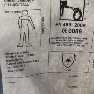 FDNYニューヨーク消防救急隊員ファイヤーマンコート　EMS 本物