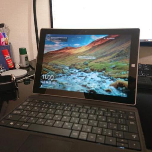 MICROSOFT SURFACE サーフェス 3『ATOM(Z8700)1.6Ghz/RAM:4GB/SSD:128GB』 Windows 10 Pro タブレットPC キーボード/AC付  \n\n\n