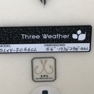 手渡し希望 激早テイクオフ】スリーウェザーサーフボード フィッシュケーキ