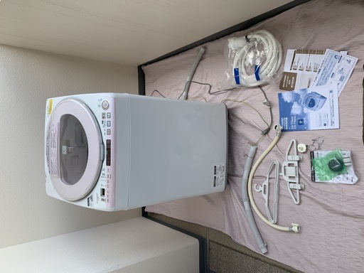 SHARP 電気洗濯乾燥機 ES-TX830 2014年製 完動品