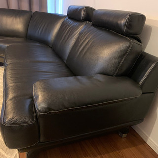 IDC大塚家具のL/S Celeb -01シリーズ　L字ソファオットマンセット