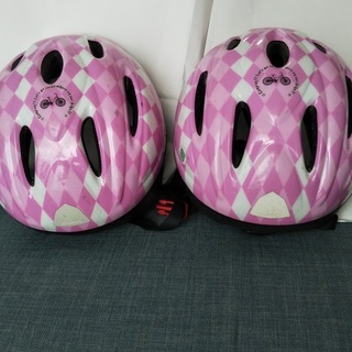 子供用自転車ヘルメット2つ　ピンク　サイズ49㎝～54㎝
