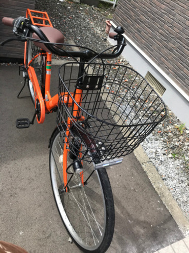 自転車　26インチ　ノーパンクタイヤ