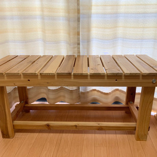 木製縁台90cm こども用のベンチで使ってました