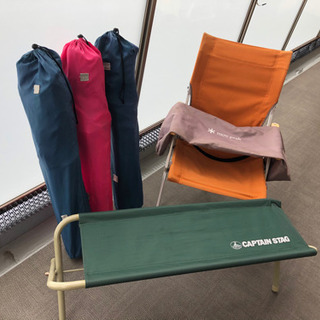 スノーピークチェア×2.その他メーカー×3.セット