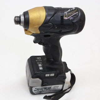 HITACHI 日立工機 インパクトドライバー WH14DBL ディスクグラインダ G14DSL コードレスラジオ UR 18DSL 電池 BSL1430 × 6個(D3585nwxY)