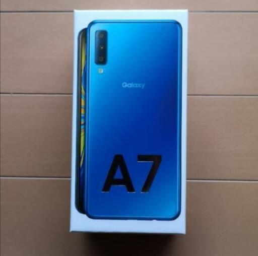 Samsung Galaxy A7 本体 青 Blue ブルー 楽天モバイル