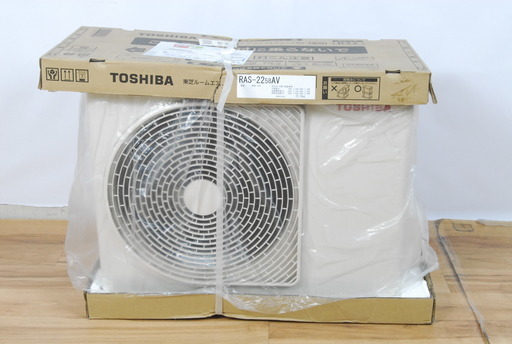 2582 未使用 TOSHIBA 東芝 ルームエアコン 室外機のみ RAS-2258AV 室内機 RAS-2258V(W)用 2018年製 愛知県岡崎市 直接引取可　エビス