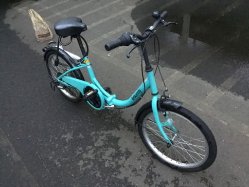 【商談中】玉越工業　折りたたみ自転車　ギア6速　ターコイズ