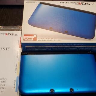 値下げ！ニンテンドー３DSLLブルーモンハン４ソフト付き