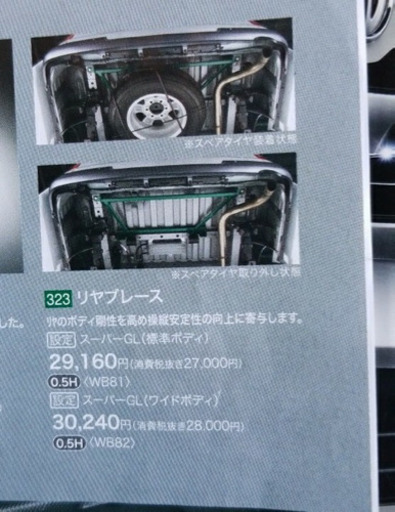 200系ハイエースリアブレースナローボディ