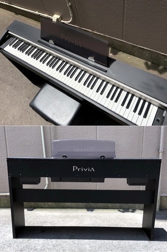 CASIO 電子ピアノ プリヴィア PX-730BK 88鍵盤 椅子付属 動作確認済 CASIO 電子ピアノ プリヴィア PX-730BK 88鍵盤 椅子付属 動作確認済